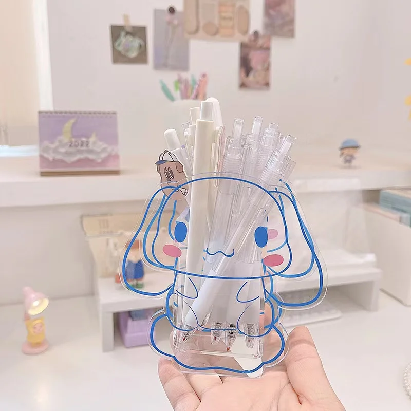 

cute luxury acrylic office desk organizer and accessories makeup brush pen holder storage