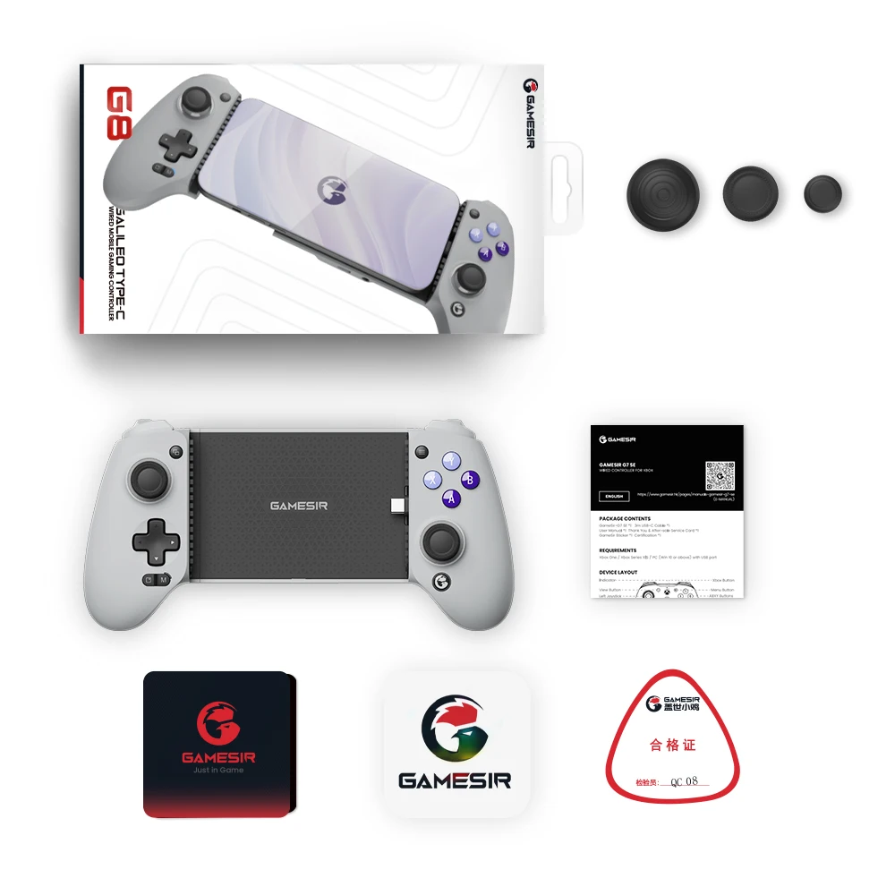 GameSir G8  C Ÿ  е ޴ Ʈѷ, Ȧ ȿ ƽ,  15 ȵ̵ ÷ Xbox Ŭ 