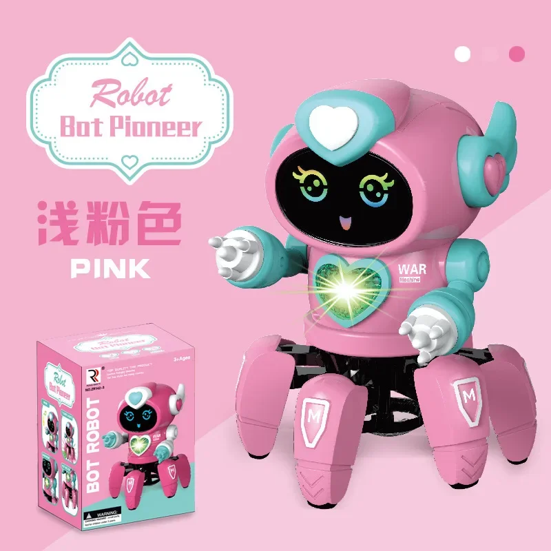 Electric intelligent six-claw dancing robot can sing and dance octopus bionic six-legged children's toy
