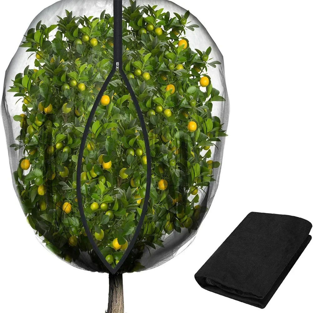 Obstbaum-Netzabdeckung mit Reißverschluss, Kordelzug, ultrafeines Netz, Gartennetz, Pflanzenbarriere, Netzbildschirm, Anti-Vogel-Gartenwerkzeug