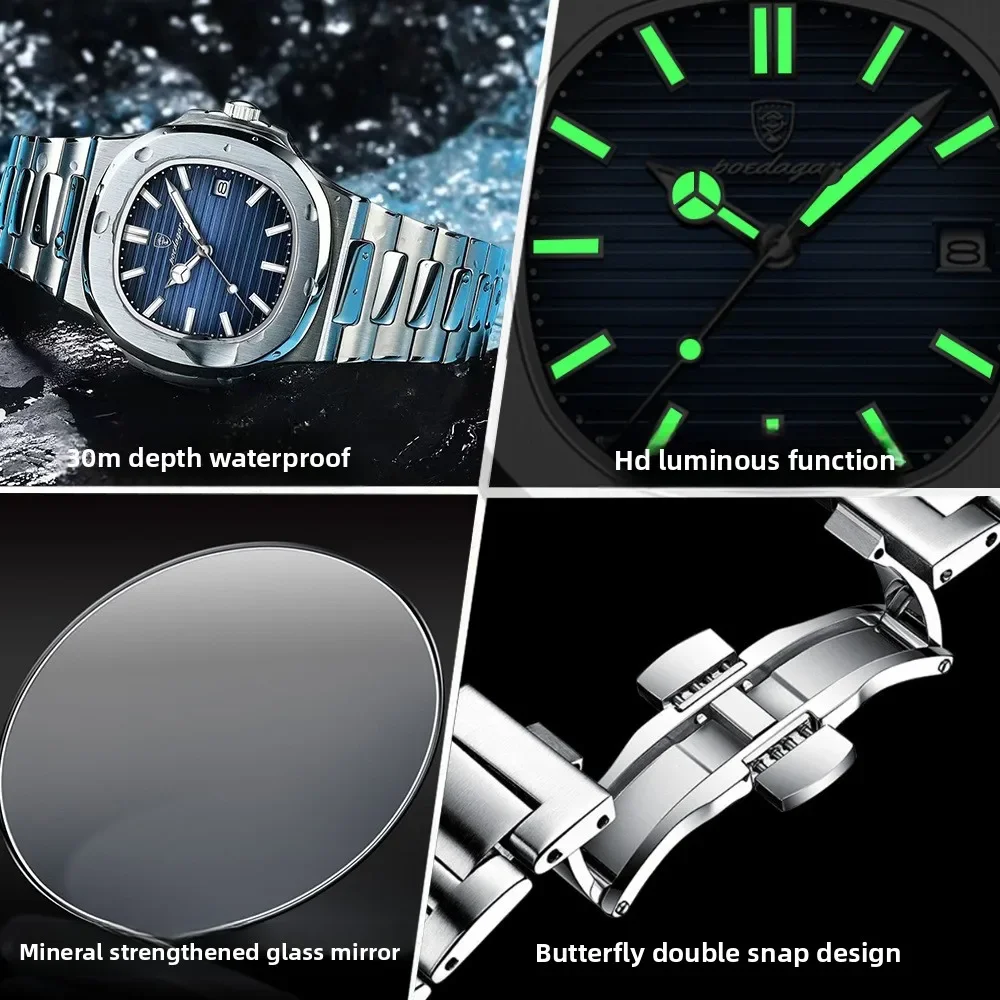 Waterproof Ultra Thin Mens Watch
