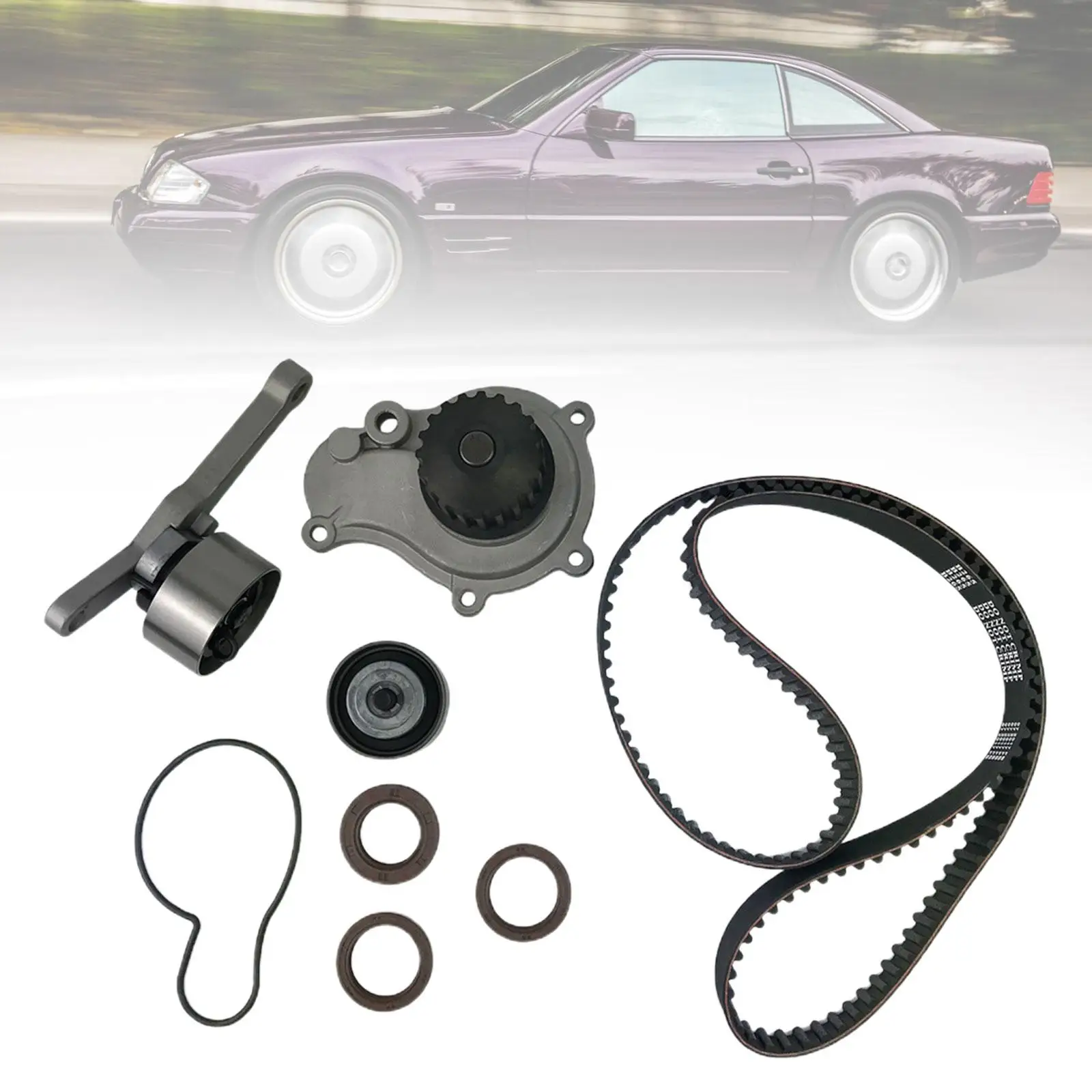 

Ремень ГРМ, комплект водяного насоса, автомобильные аксессуары, высокопроизводительные сменные детали, легкая установка для Dodge 1995-2002 2.4L Dohc 16V