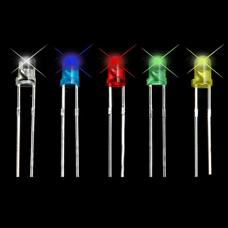 LED 발광 다이오드 박스, 색상 당 발광 튜브, 500PCs/로트 F3, 3mm, 100 PCs