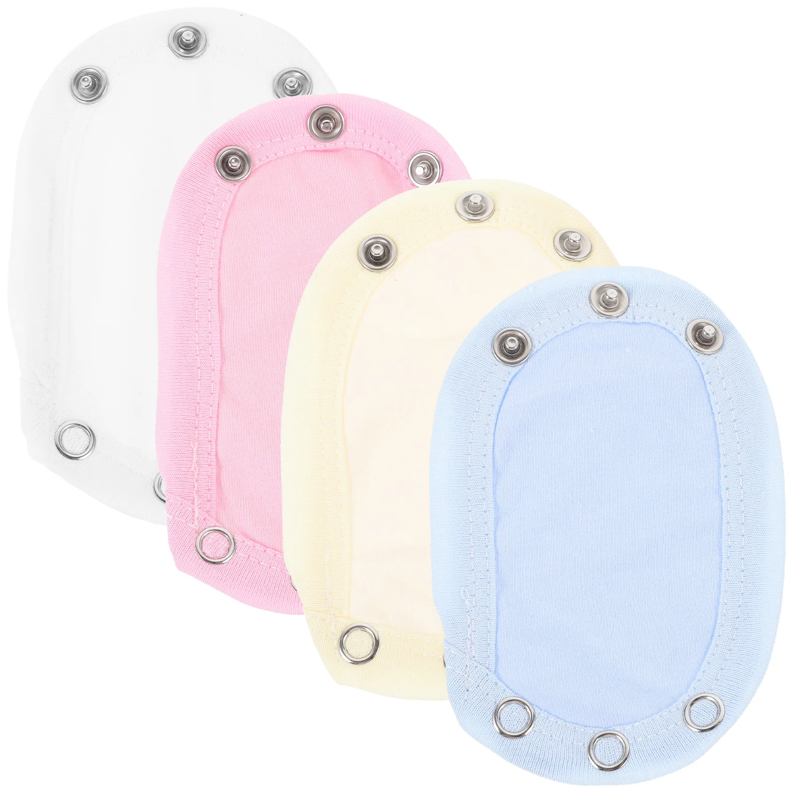 4 Pcs Butt Bag Extension Piece Baby Bodysuit Extender Snap Rompers Jumpsuits Extenders Snaps Toddler Girl Boy