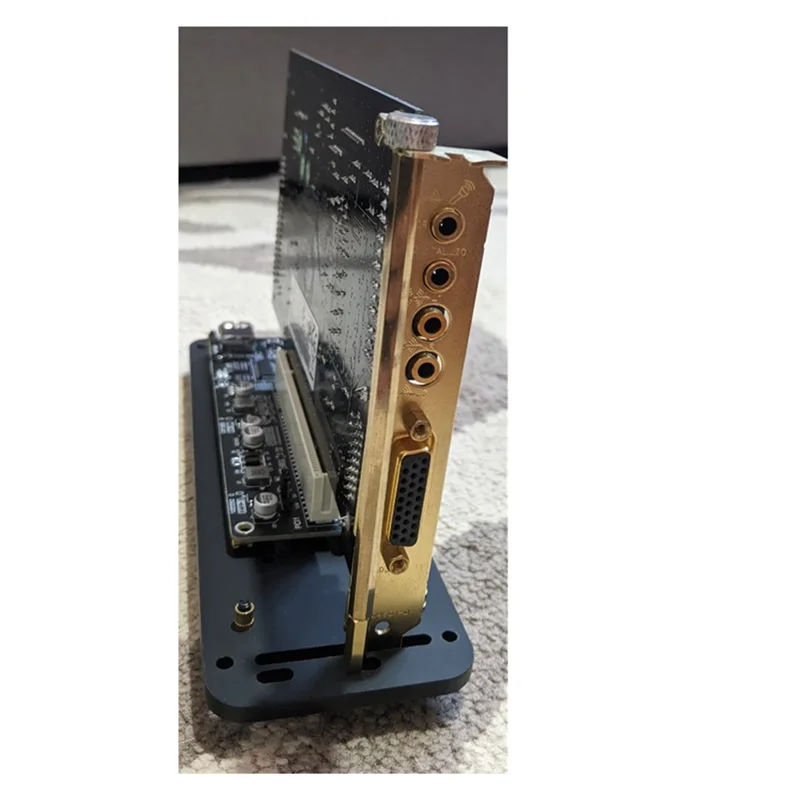 그래픽 카드 수직 마운트 베이스 PCIe 3.0 X16 라이저 케이블, 90 도 GPU 아크릴 브래킷, 외부 섀시용 키트
