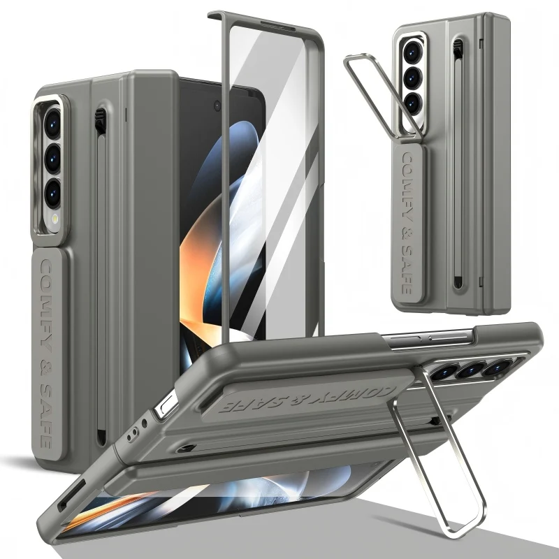 Ultimate All-in-One Phone Case with HD Film, Lens Holder, and Pen