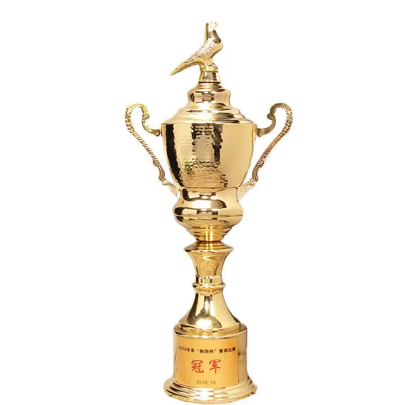 Electroplated Metal Pigeon Trophy Custom-Made Gold Competition Excellent Reward Souvenirs Home Decor Universal Trophy, 1Pc, 40cm