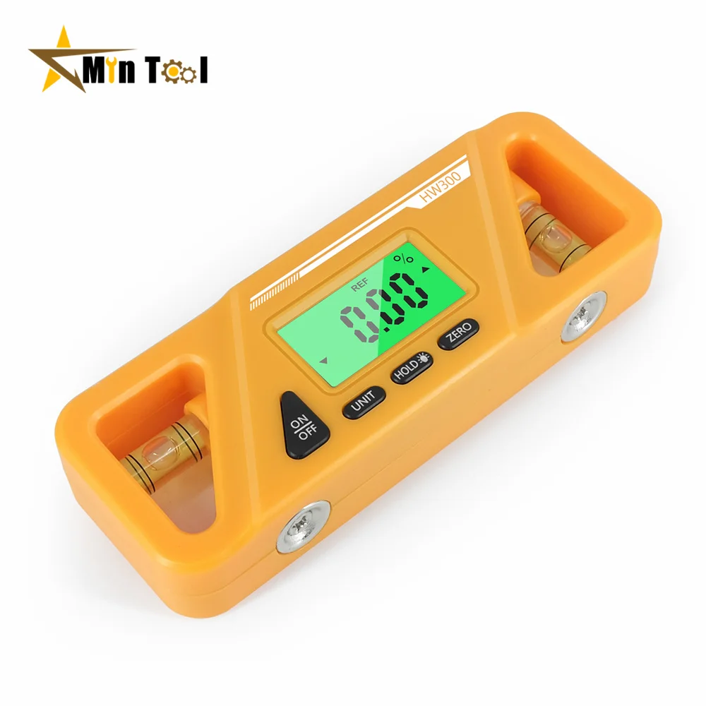 HW-300 90 Degree Ruler Digital Display Inclinometer Level Meter Protractor Angle Meter Measuring Tool 2
