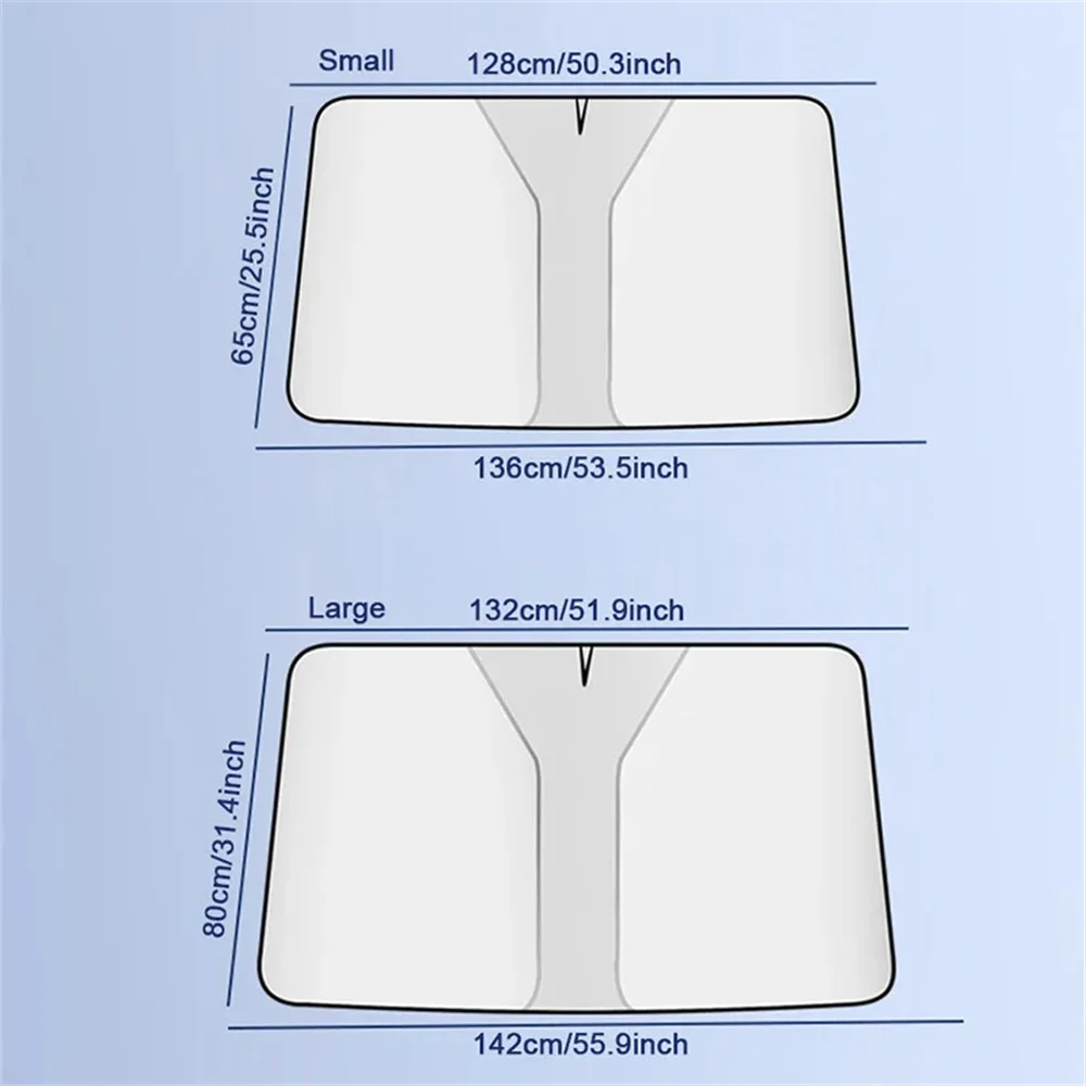 Windshield Sun Shade Car Blocks UV Ray Reflector Auto Window Visor Shield Cover Protector Foldable Parasol
