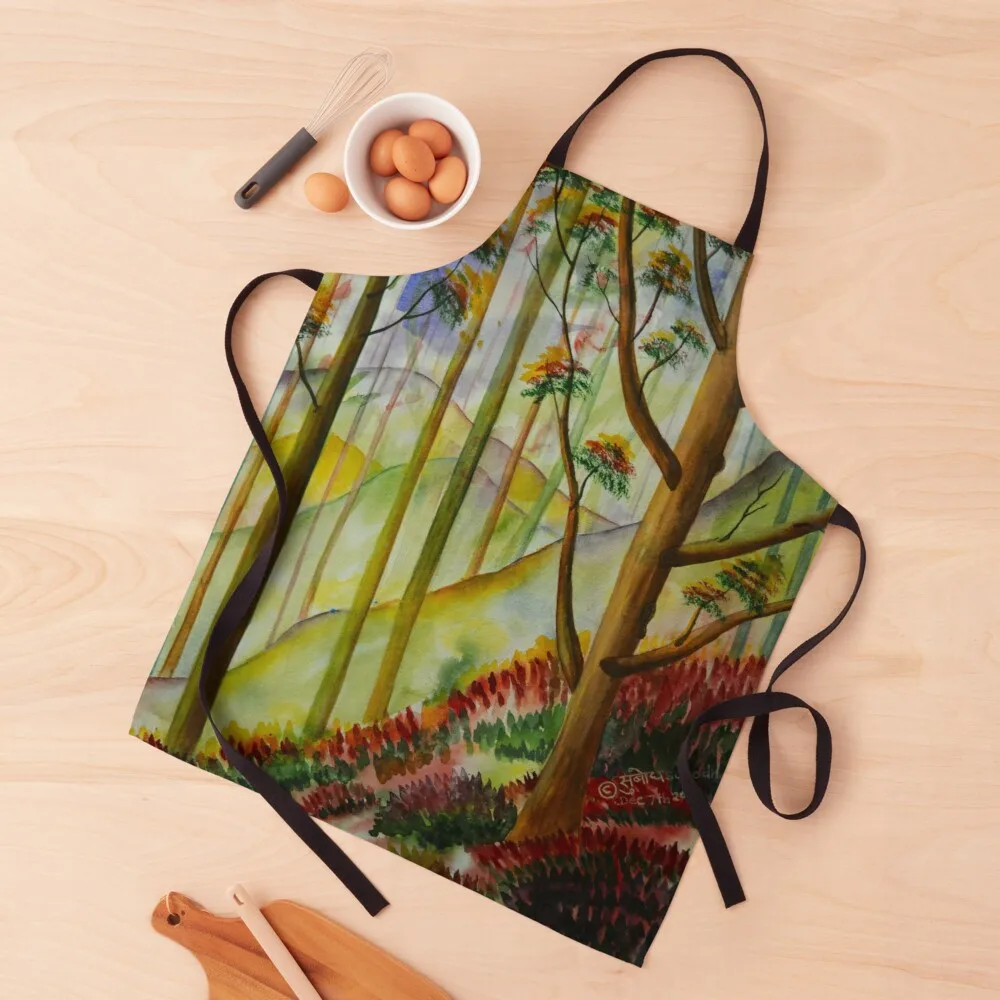 

Rainbow Forest III Apron kitchen accessories professional aesthetic apron