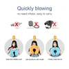 Car Air Flight Office Inflatable Neck Pillow U-shaped Travel Pillow Short Plush Cover PVC Support Headrest Soft Nursing Cushion 2