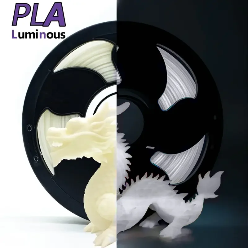 고속 PLA 필라멘트: 1.75mm 직경, 500mm/s 고속 인쇄, 야광 3D 프린터 필라멘트, 250g 스풀