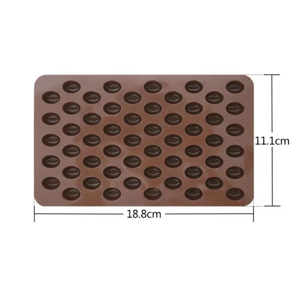 Reposteria Silicone Molds Candy Silica Gel Jelly Pastry Tray Coffees Bean Shape Silicone Mold Baking Ice Cubes Pudding Bakeware