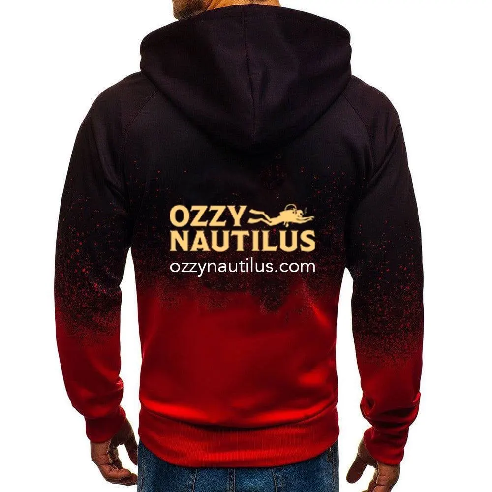 

Scuba driver OZZY NAUTILUS Spring Autumn Men's Print solid Cotton Hoodies Zipper Jackets Man Sweatshirts Casual Gradient Coats