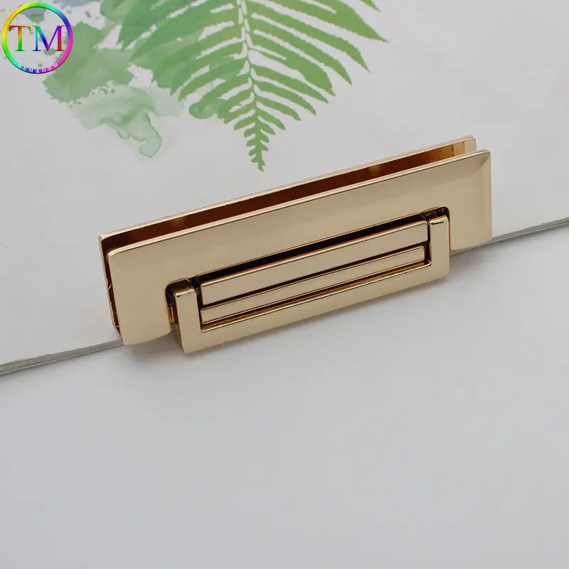 10 Pieces High Quality Metal Bags Lock Buckles Turn Twist Closure Decor Clasp Bag Purse DIY Replacement Hardware Accessory