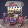 Sweet Dessert Stand Ice Cream Truck Toy Colorful Luminous Mini Bread Truck DIY Mini Children's Food Stand Truck Toy Kids 1
