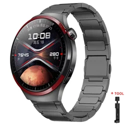 Premium 22mm Magnetic Titanium Watch Strap - Elegant and Durable Bracelet Design - 22mm (Grey)