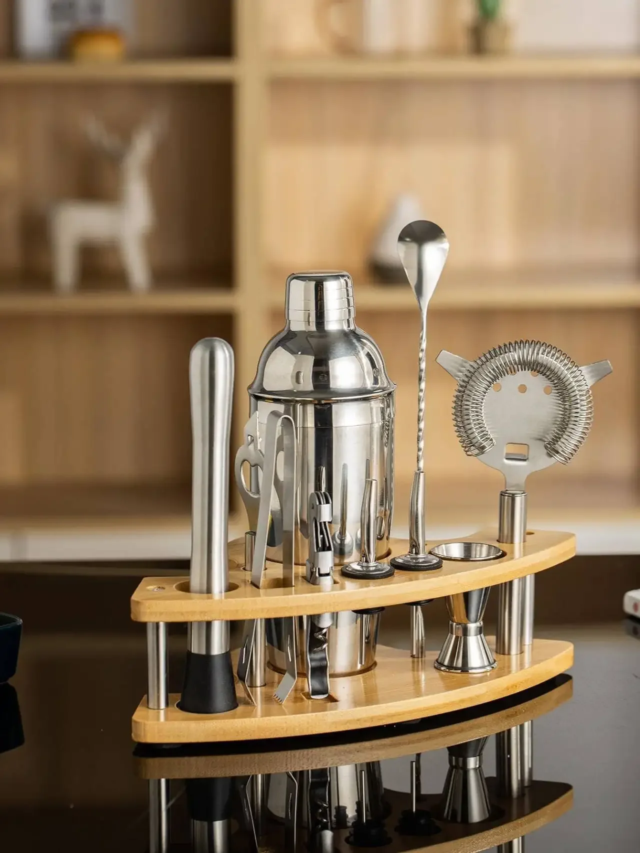 Stainless Steel Cocktail Shaker Set Bartender Kit