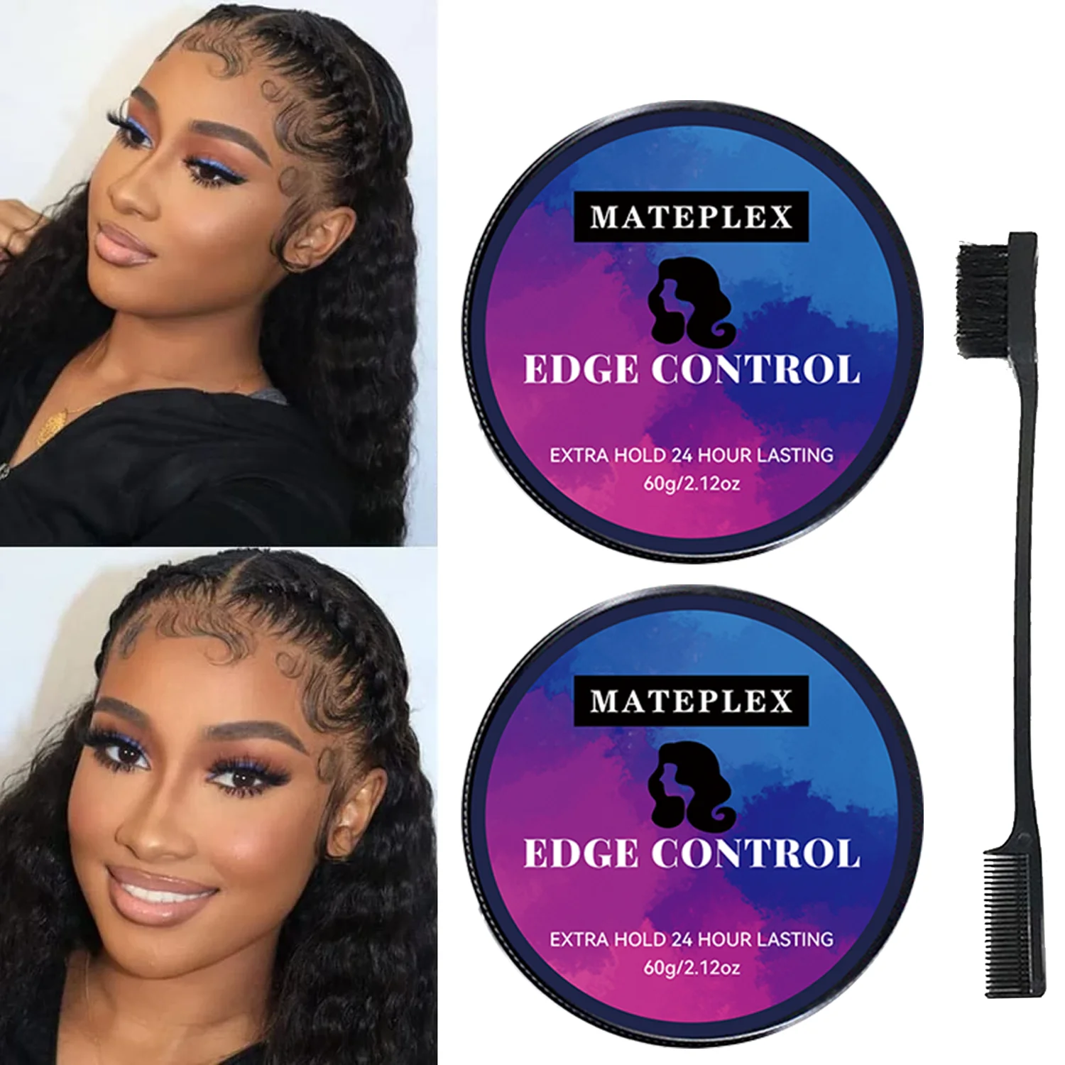 Edge Control Wax for Women Strong Hold Hair Styling Gel for All Hair