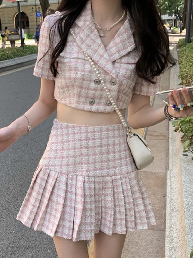 jacket top and skirt