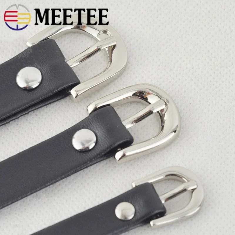 5/10/20Pc 14/16/20mm Metal Pin Buckles Handbag Strap Belt Buckle Webbing Adjust Clasp Shoe Slider Tri-Gilde Hook Sew Accessories