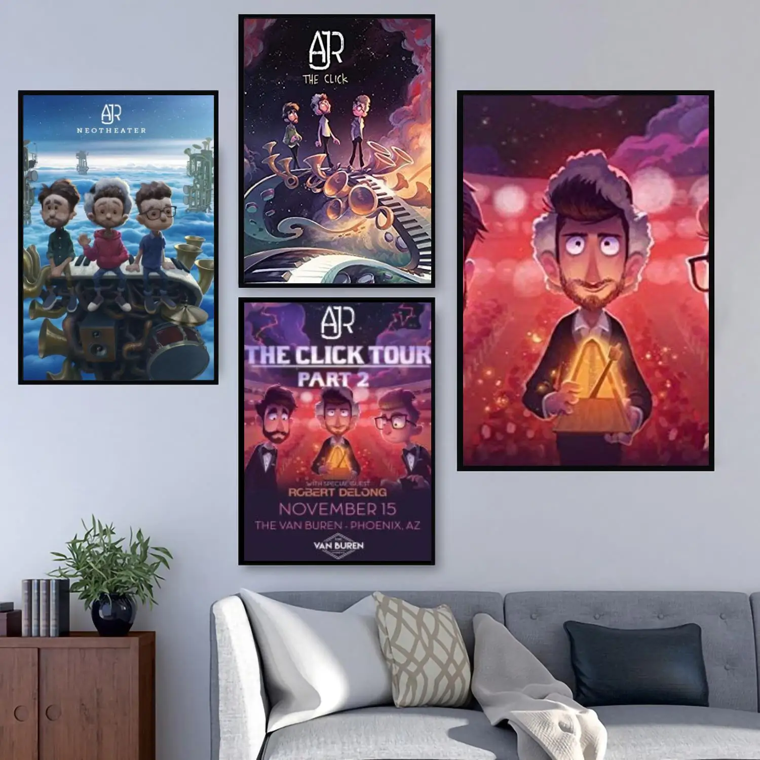 

ajr neotheater singer 24x36 Poster Decorative Painting Canvas Wall Art Living Room Posters Bedroom Painting