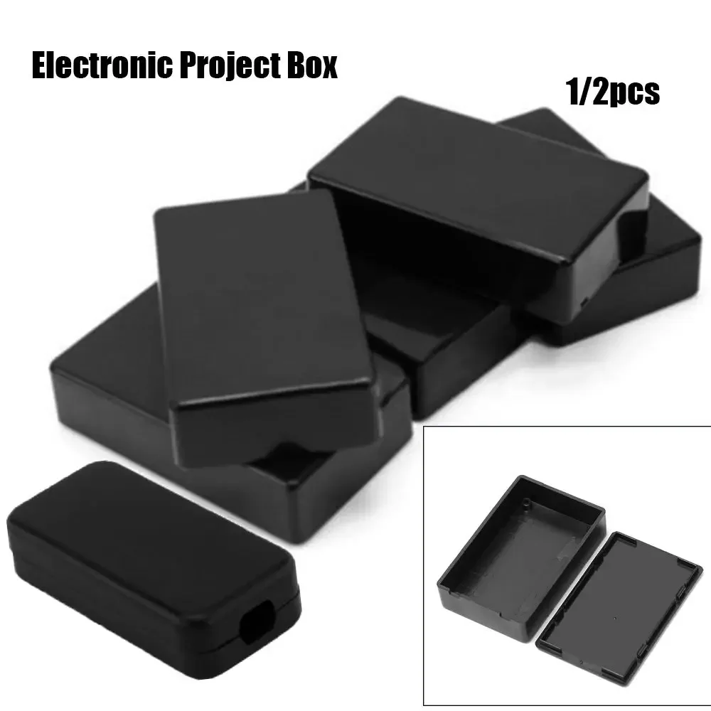 1/2pcs Electronic Project Box Waterproof Cover Project DIY Black ...
