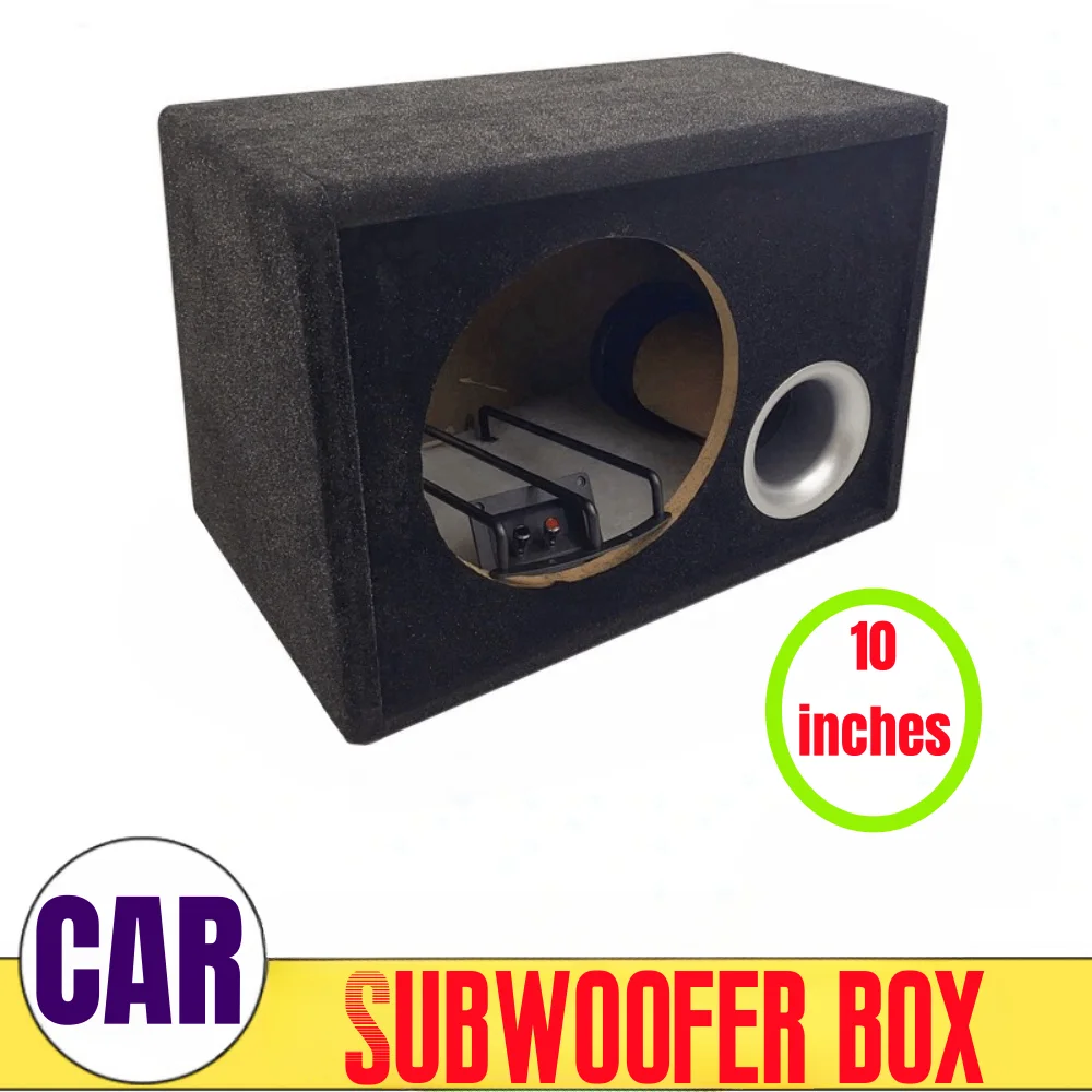 

DIY Vehicle Audio Modification, 10- Inch Perforated Flannelette Speaker Housing,Car Mounted Passive Subwoofer Empty Box