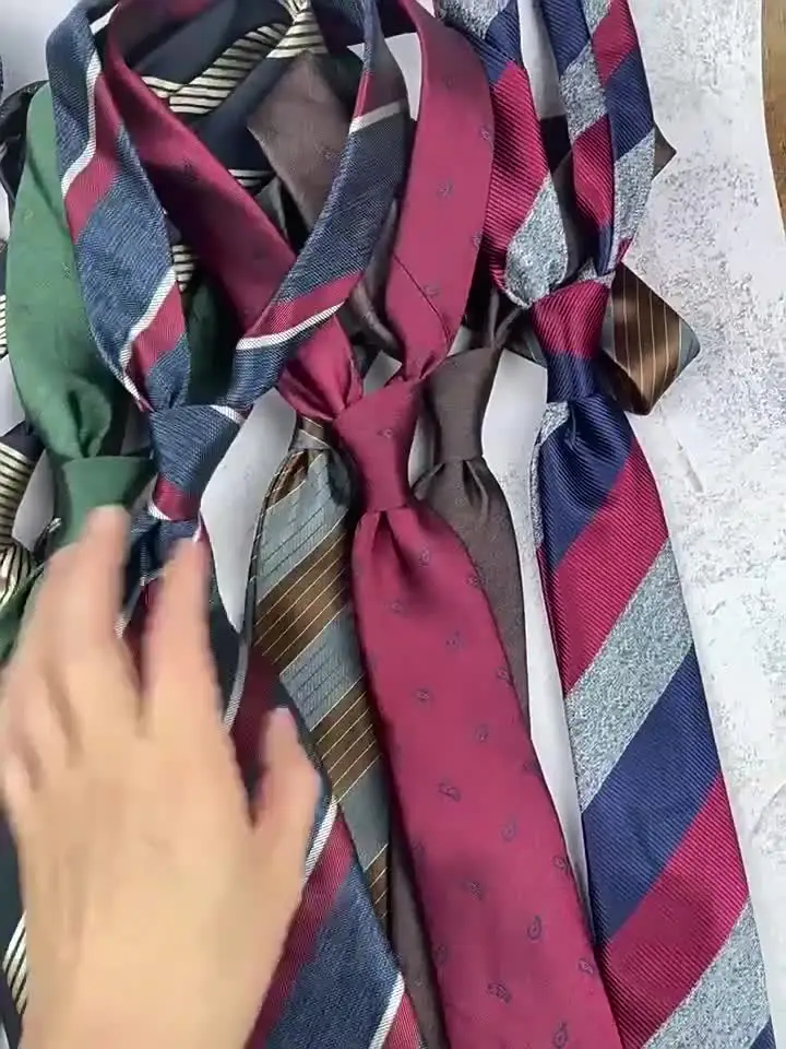 Heren rode harten liefde print stropdassen, klassieke heren stropdas