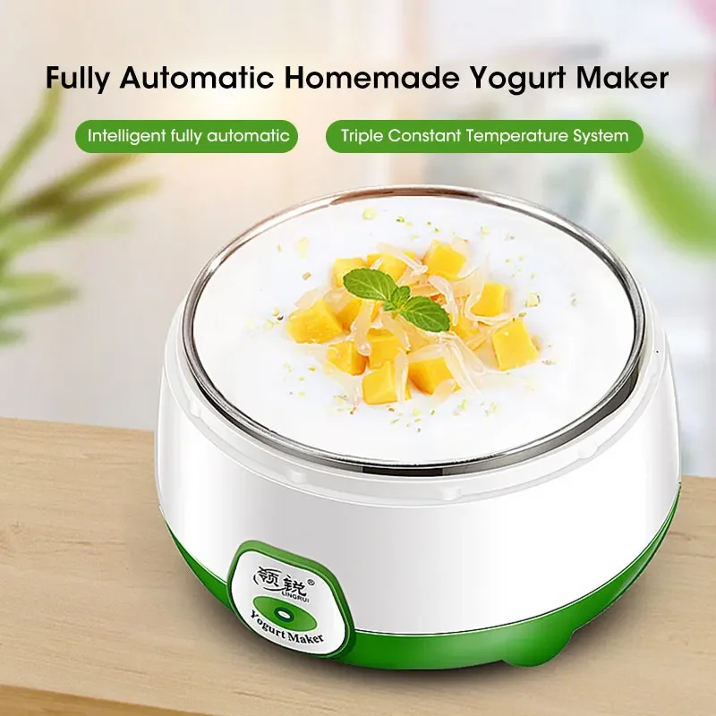 220V Household DIY Automatic Yogurt Maker Yoguart Machine Yogurt Tools Kitchen Appliances Stainless Steel Tank Appliances Yogurt