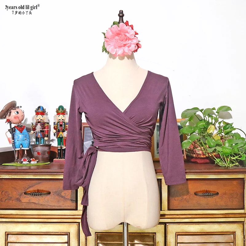 

Classic Belly Dance Autumn/Winter New Modal Cotton Long Sleeve Top H125