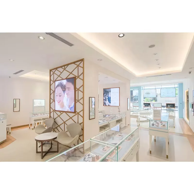 커스텀. glass 쥬얼리 디스플레이 캐비닛 샵 가구 쥬얼리 디스플레이 쇼케이스, 부티크 LED 조명 포함