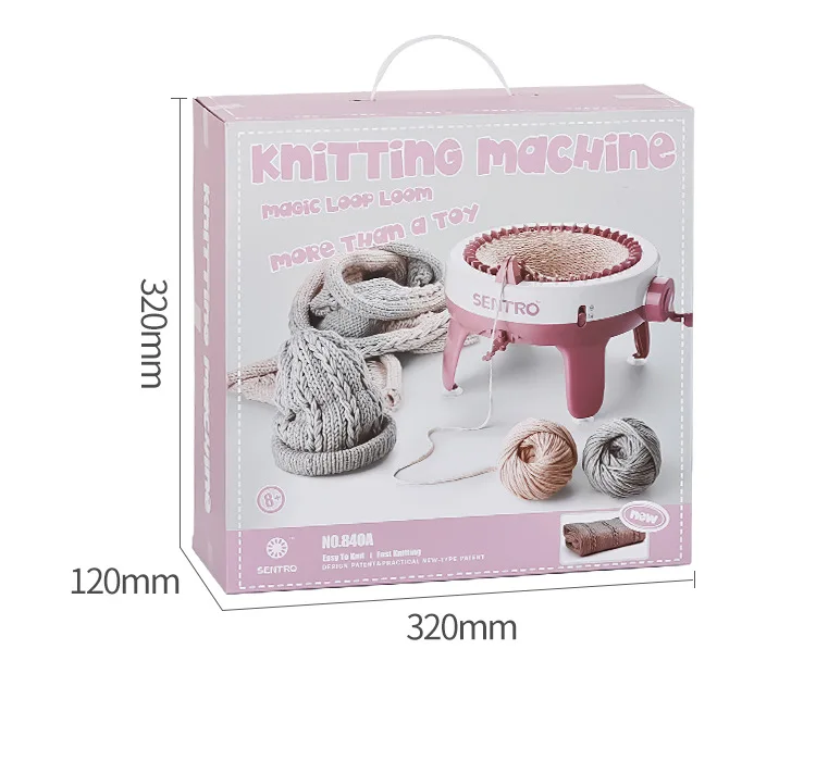 22 Needle Creative DIY Knitting Machine With Magic Loop Weaving For Pink  Wool Scarf, Sweaters, Hats, And Socks Educational Toy For Adults And Kids  230625 From Fan09, $14.13