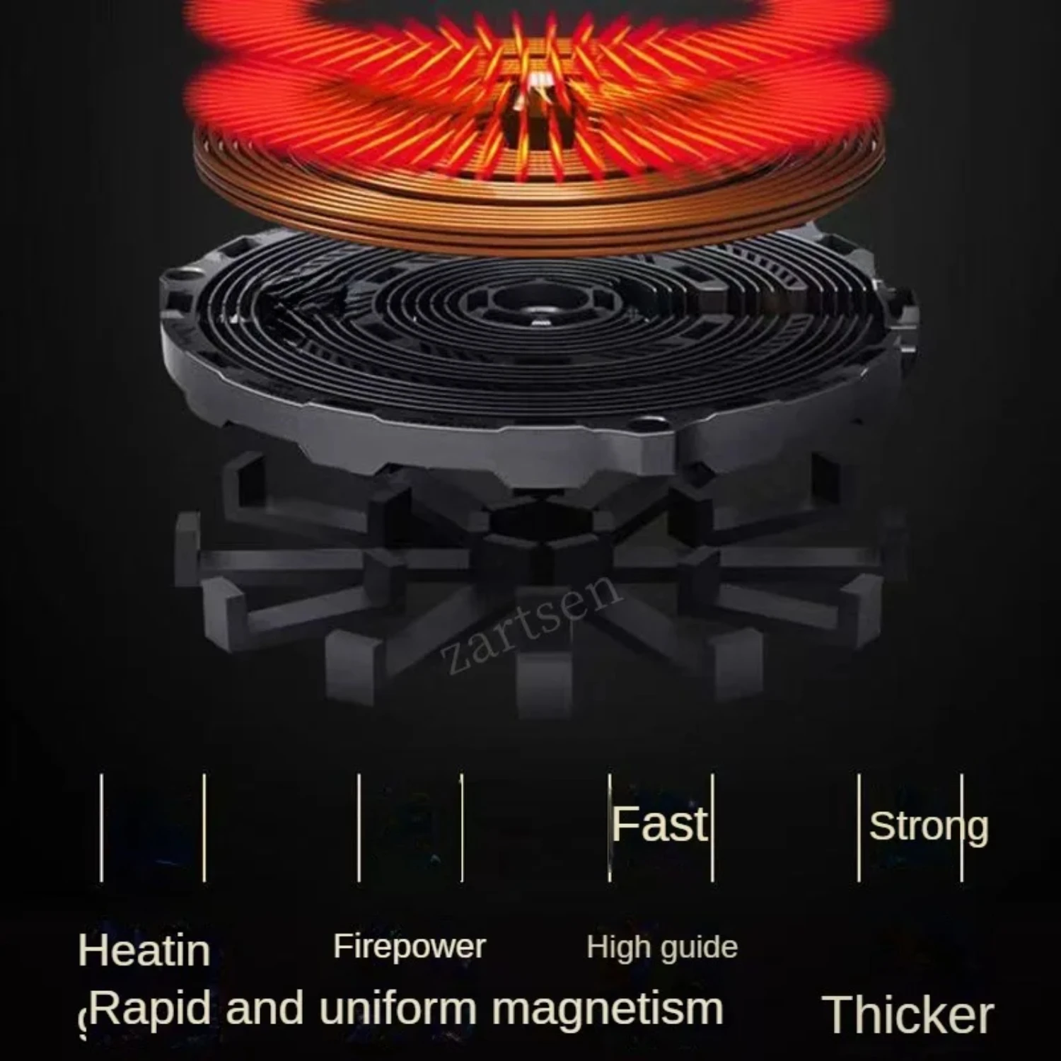Induction Cooker Household Waterproof Small Hot Pot Heating Stove Touchpad Stir-fry Dish Cooking Oven 5