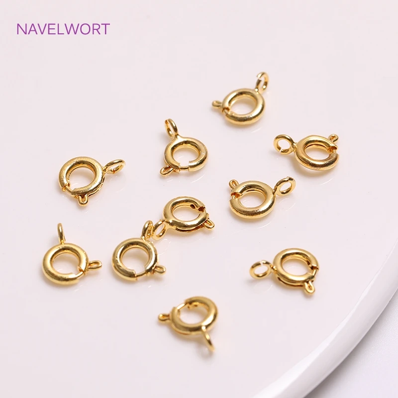 18K 골드 도금 랍스터 걸쇠 스프링 걸쇠 엔드 팁 커버 크림프 비즈 커버 와이어 프로텍터 DIY 쥬얼리 액세서리 만들기