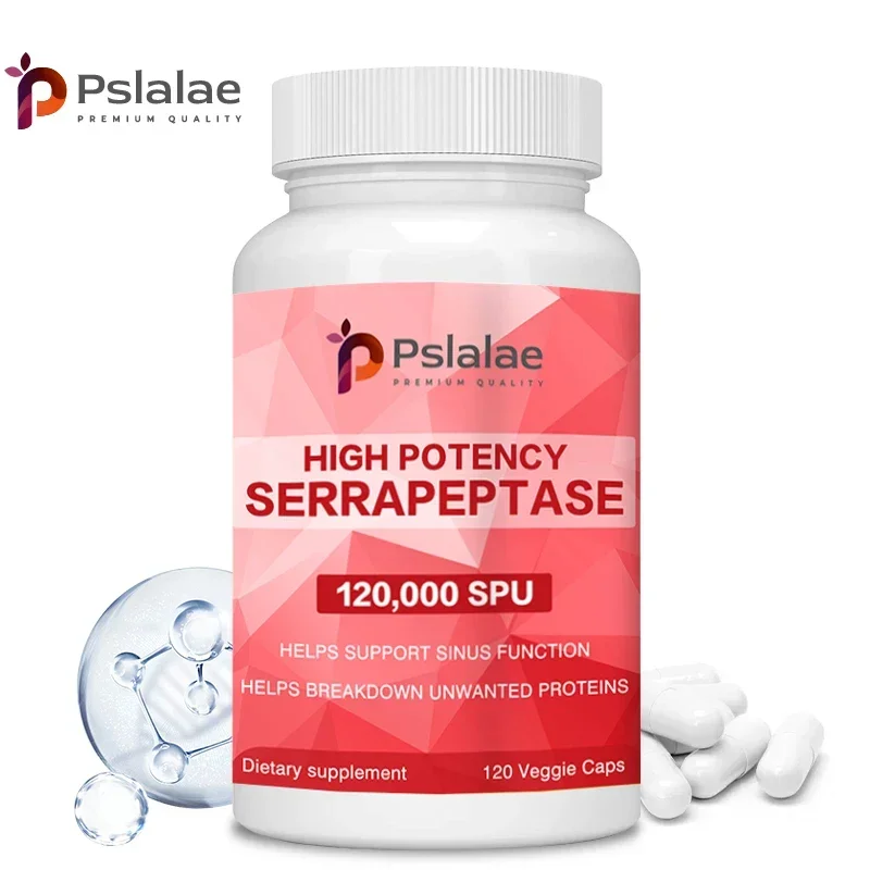 High Potency Serratiopeptidase Promotes Healthy Sinus and Respiratory Tract Function and A Healthy Immune Response for serratiopeptidase supplement