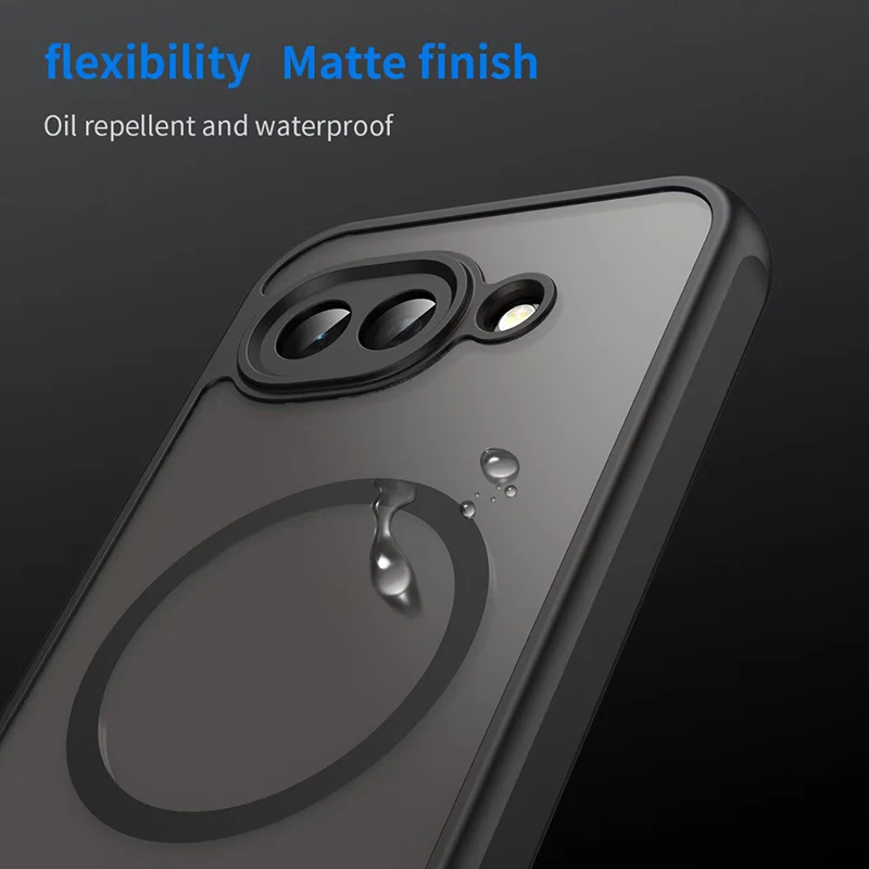 Durable Frosted Wireless Charging Phone Case - Shockproof and Simple Design