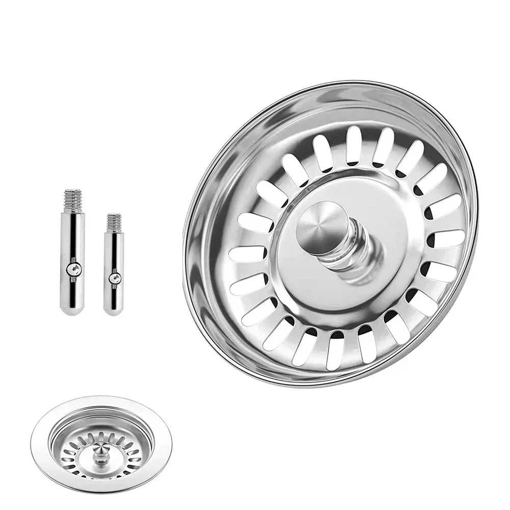 80mm/82mm/84mm Bathroom Sink Strainer Stainless Steel Water Stopper Sink Water Filter Plug Kitchen Accessories sink