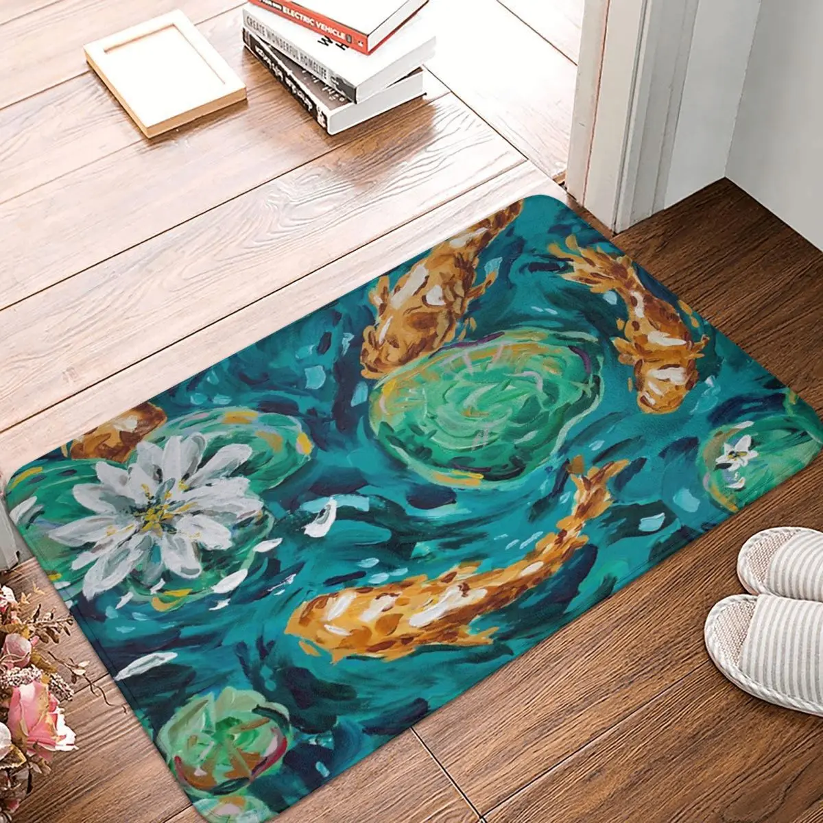 

Koi Pond 40x60 см, ковер, полиэстер, напольные коврики, коврики, настраиваемый дверной интерьер