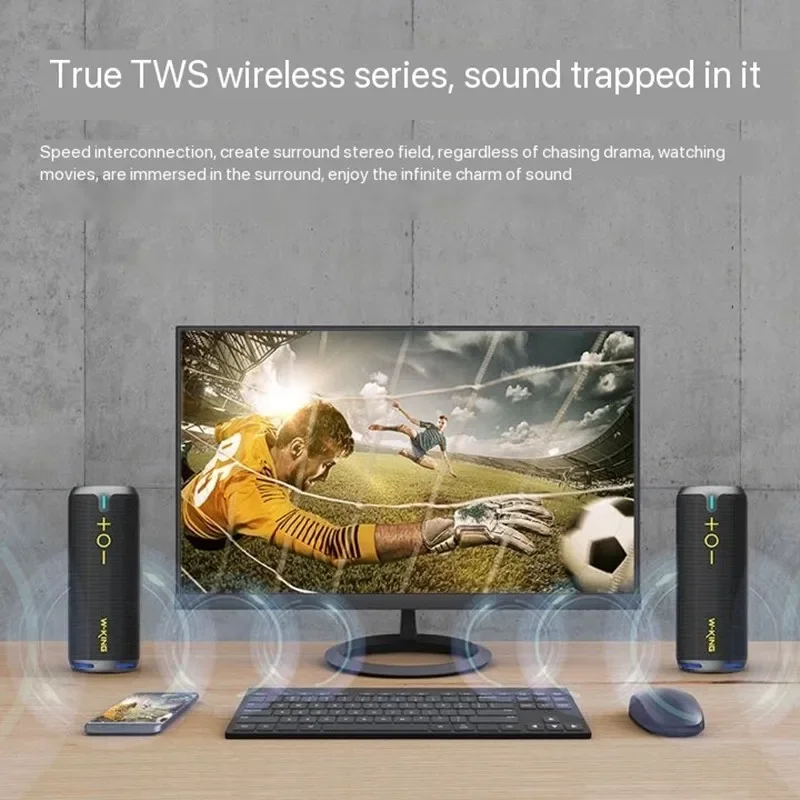 

Portable TWS Stereo Super Bass IPX7 Waterproof Bluetooth Speakers Outdoor Loud BT Speaker with Subwoofer