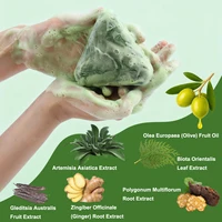Usman Herbe Shampoo Bar pour la croissance des cheveux, anti-chute, contrôle de l'huile, barre de savon biologique naturel 3