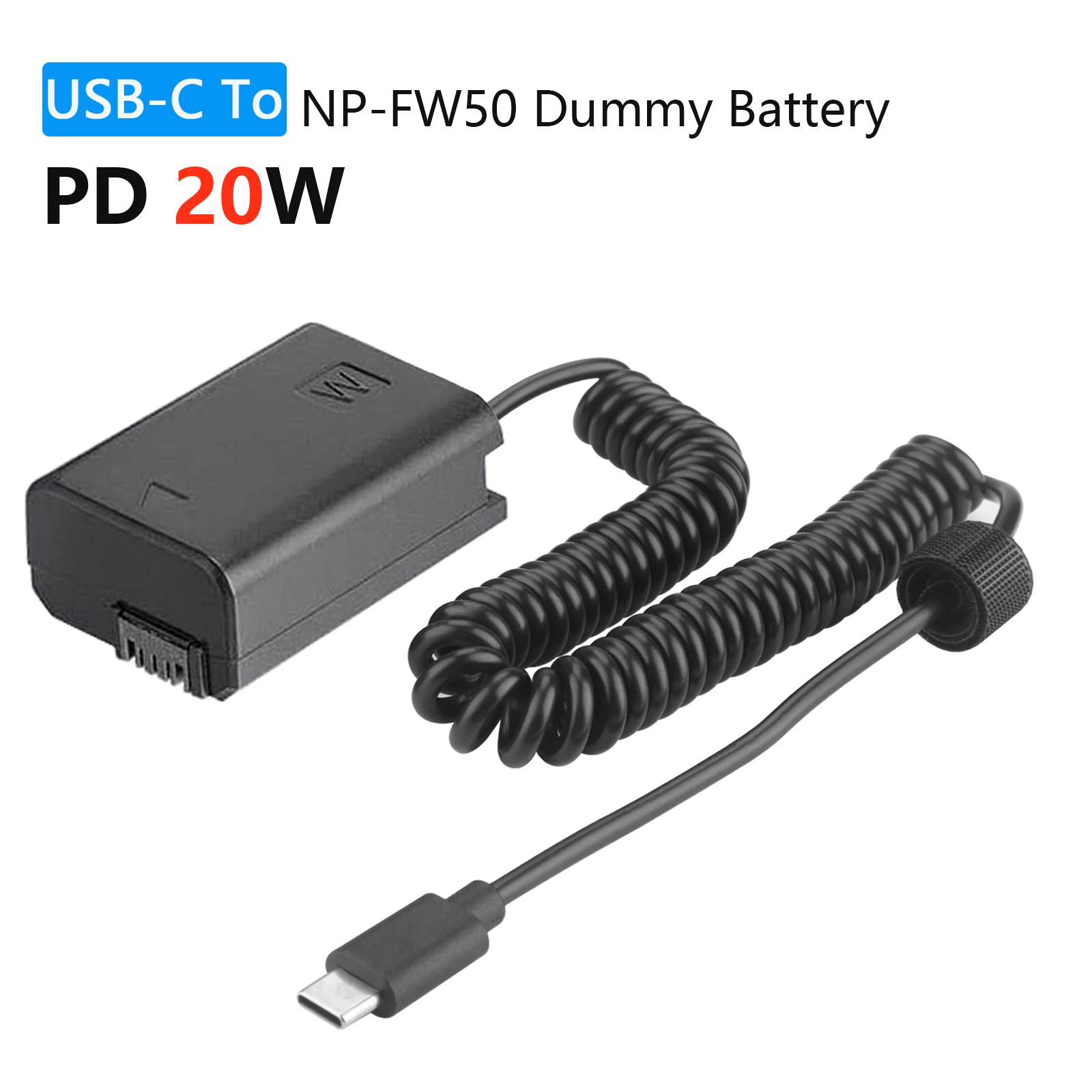 Ac-Pw20 Dc Accoppiatore Np-Fw50 Batteria Fittizia Per Sony Ilce-3000 Ilce-5000 Ilce-5100 Ilce-6000 Ilce-6100 Ilce-6300 Ilce-6400 Zv-E10