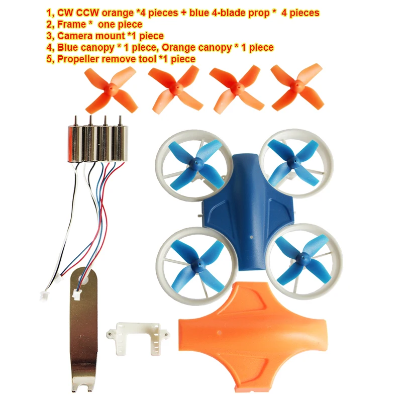 Kit Pièces Drone FPV: FC, VTX, Caméra, Moteurs - 6 Options