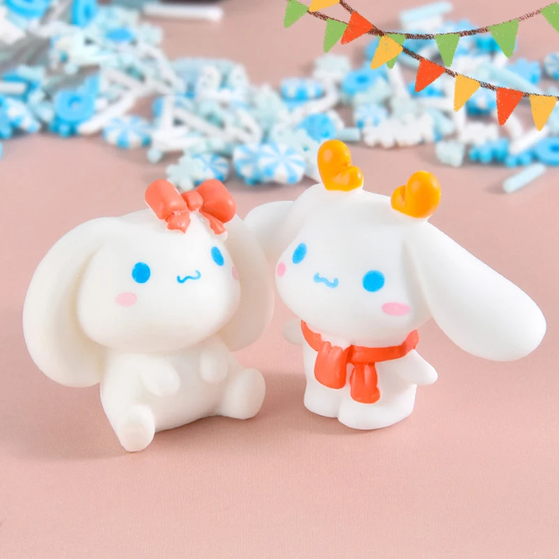 

Кавайные фигурки Sanrio, мини-фигурки из аниме Cinnamoroll Gasha, ПВХ Игрушечная модель, ручная работа, аниме-куклы, детские подарки