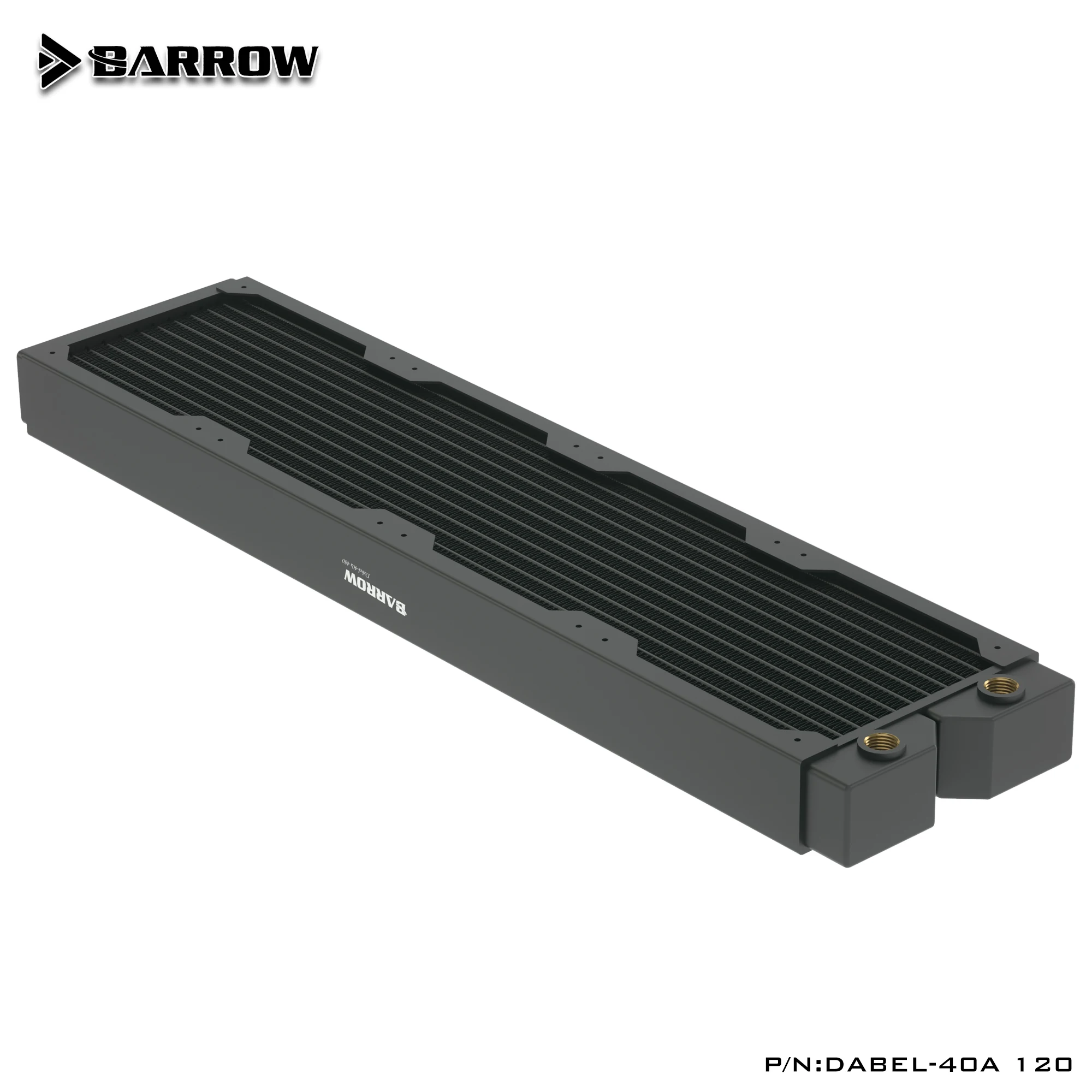 Barrow Cobre Radiador 40 mm de Espessura Adequado para Ventiladores de 120 mm Acessórios de Refrigeração de Água do pc Dabel40a 240 360 480 - Imagem 2