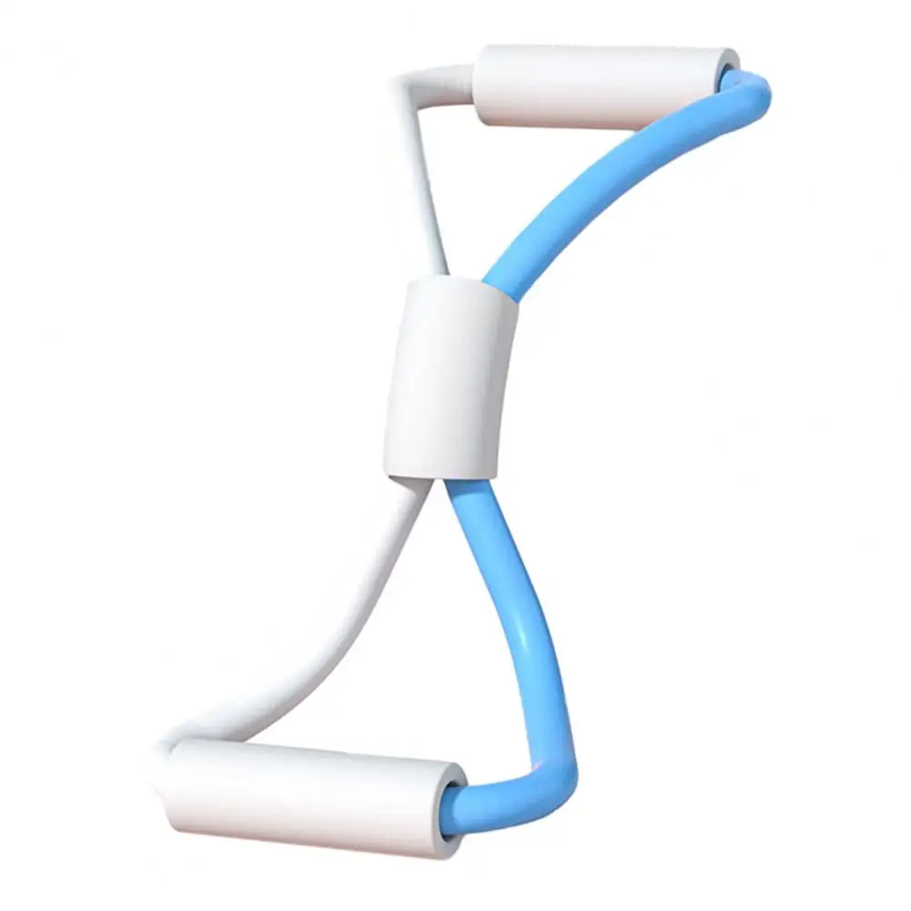 Resistance Band Elastic Figure 8 Exercise Band Chest Expander for Physical Therapy Fitness with Non-slip Handle for Men