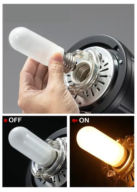 250W Tungsten Halogen Bulb E27 3200K Studio Photography Continuous