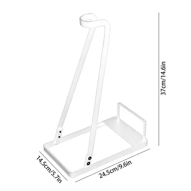 Estante para aspiradora Soporte Organizador sin perforaciones  UniversalHousehold Rack de almacenamiento para V6 V7 V10 (negro)