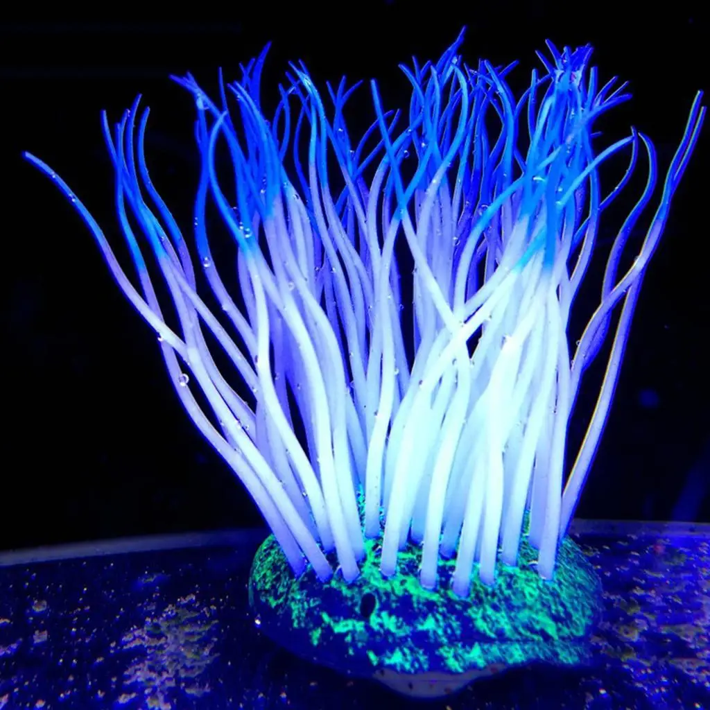 Aquarium Aquarium Ornaments That The Dark Simulation of The Sea Anemone Landscape