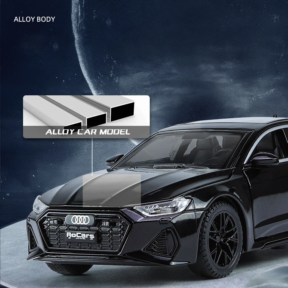 1:32 Audi RS7 Sportback Alloy Model Car Toy Diecasts Metal Casting Sound and Light Car Toys For Children Vehicle 5
